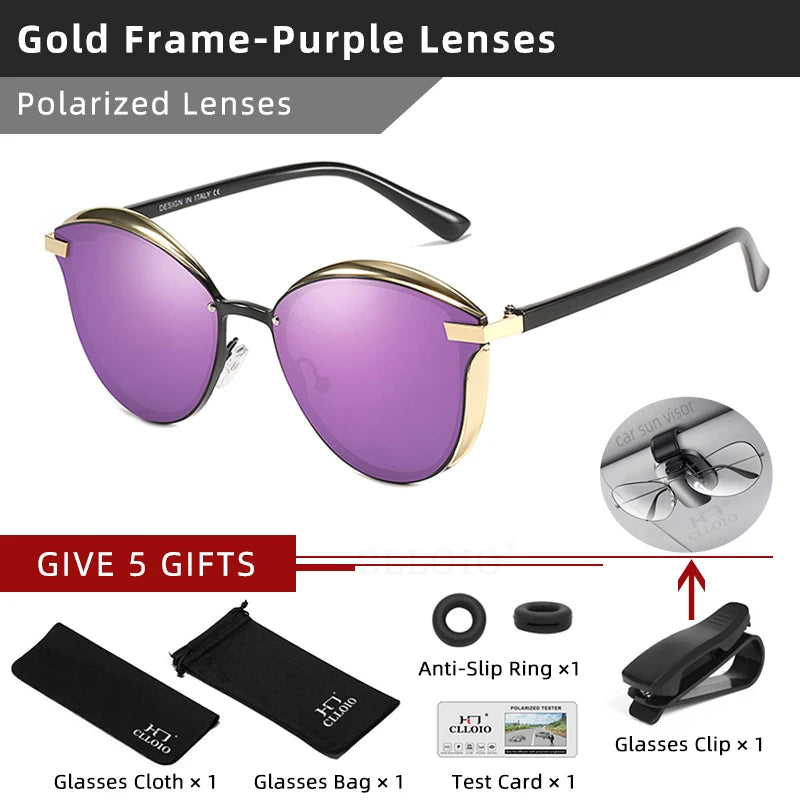 Women's Polarized Cat Eye Sunglasses Driving Shades