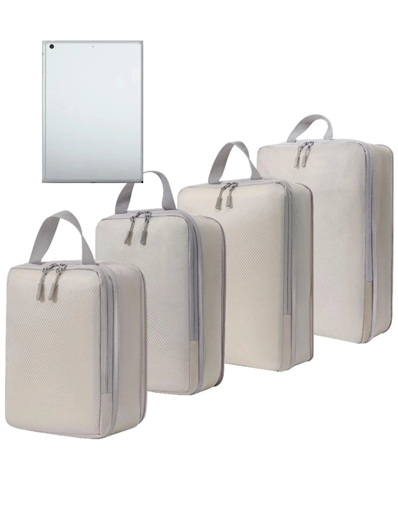 6 Piece Compression Packing Cubes Set Waterproof Travel Organizer