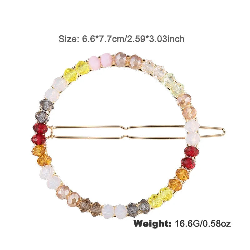 Hairpin Beaded Winding Frog Clip Fashionable Temperament