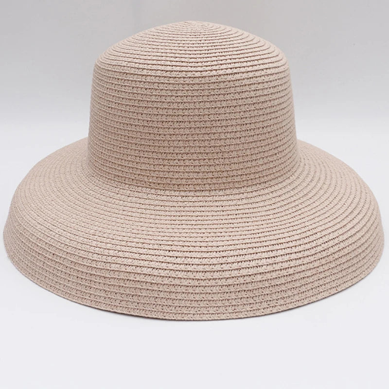 Wide Brim Sun Hat For Women Panama Straw Beach