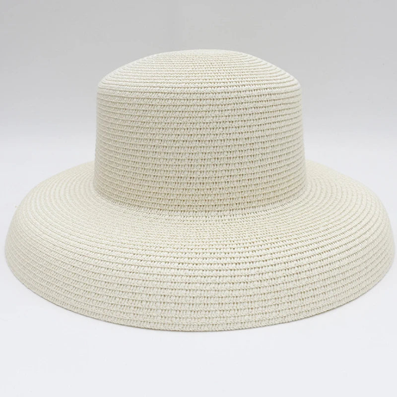 Wide Brim Sun Hat For Women Panama Straw Beach