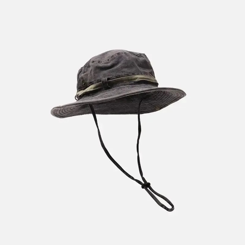 Men Summer Bucket Hat Panama Sunshade for Outdoor Activities