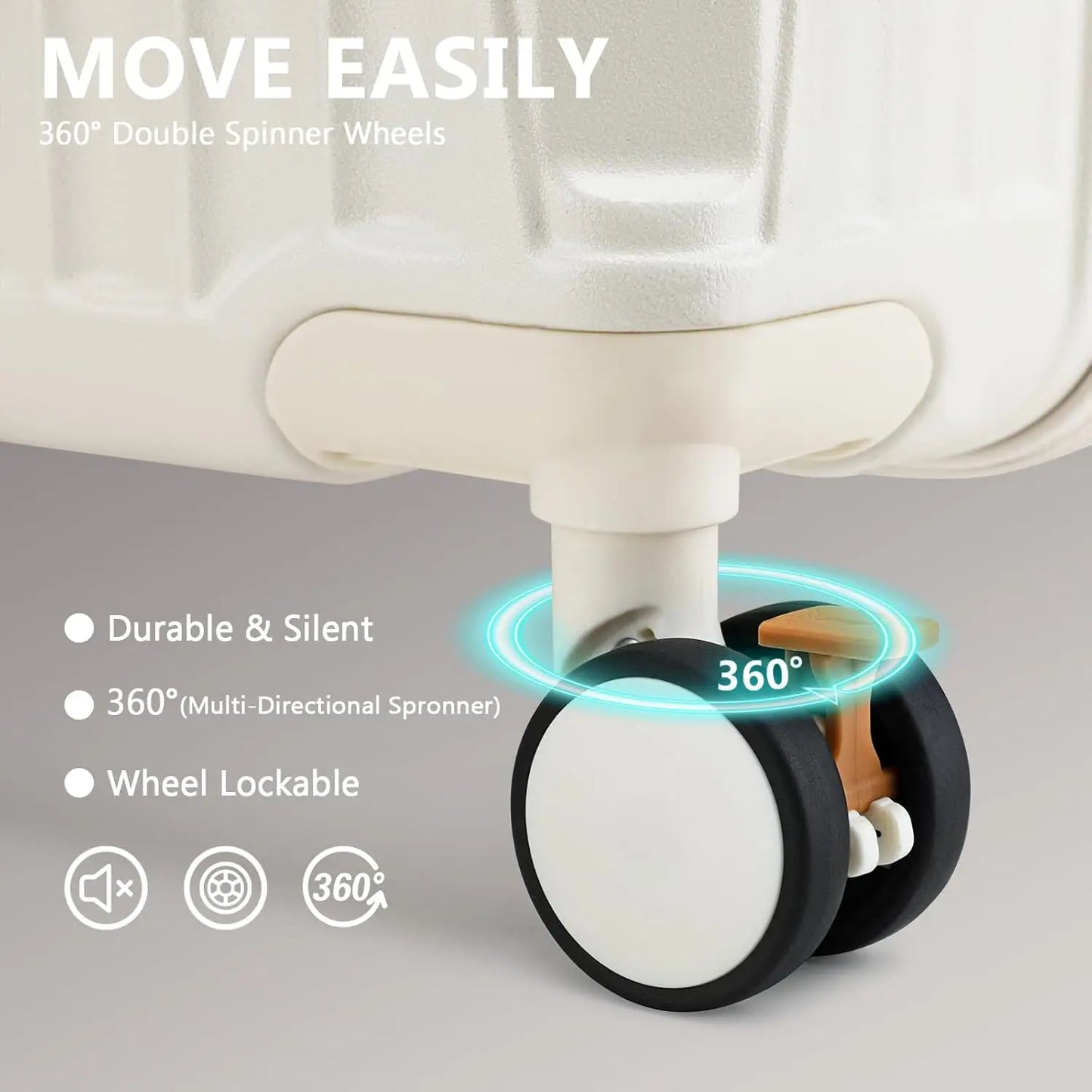 Expandable Luggage With TSA Lock Spinner Wheels