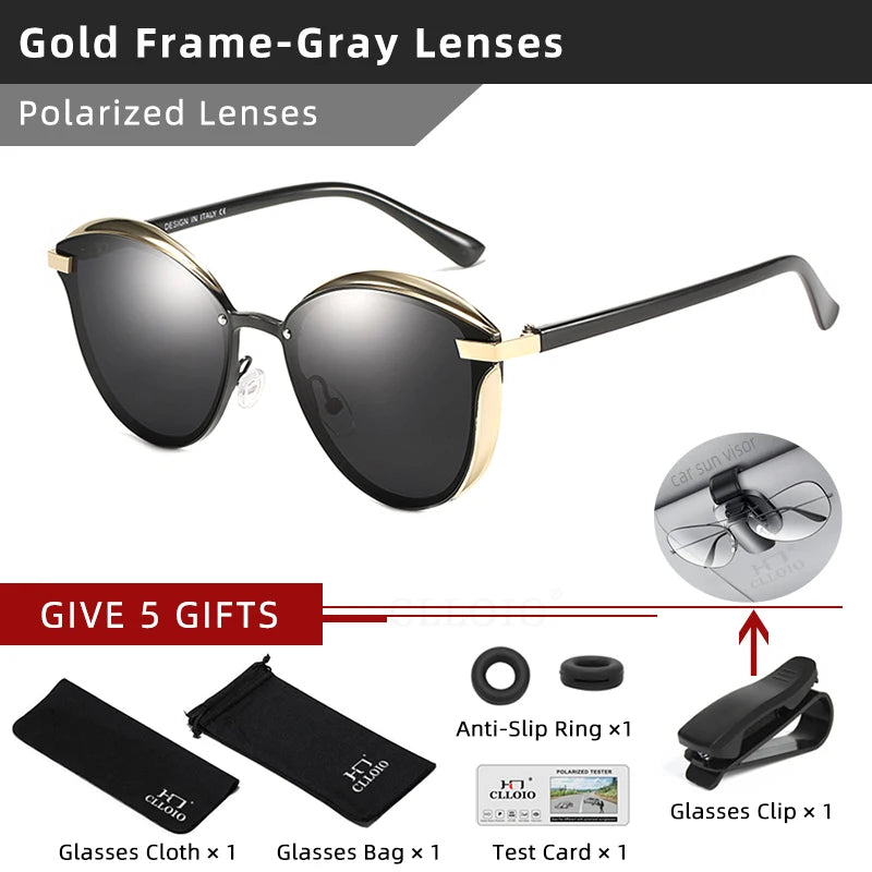 Women's Polarized Cat Eye Sunglasses Driving Shades