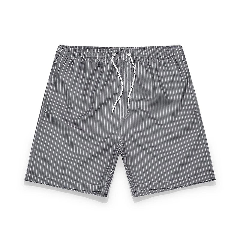 Mens Lightweight Quick Dry Swim Trunks With Mesh Lining Drawstring
