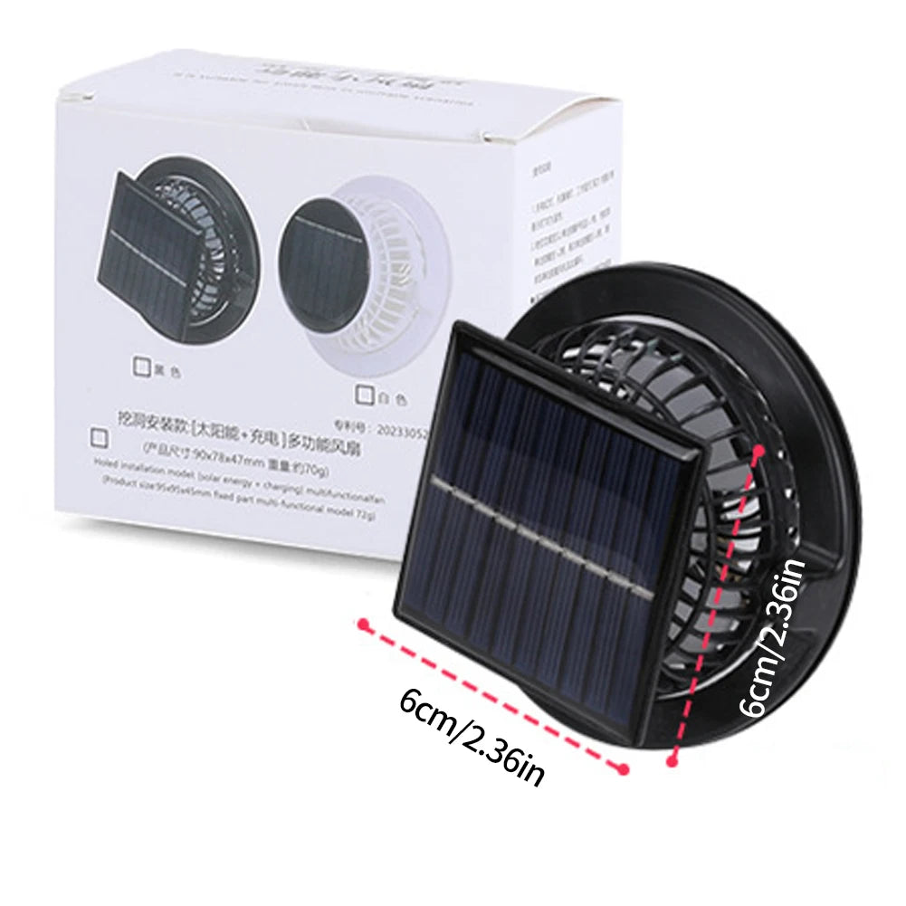 Solar Charging Fan Wide Brim Sun Hat UV Protection