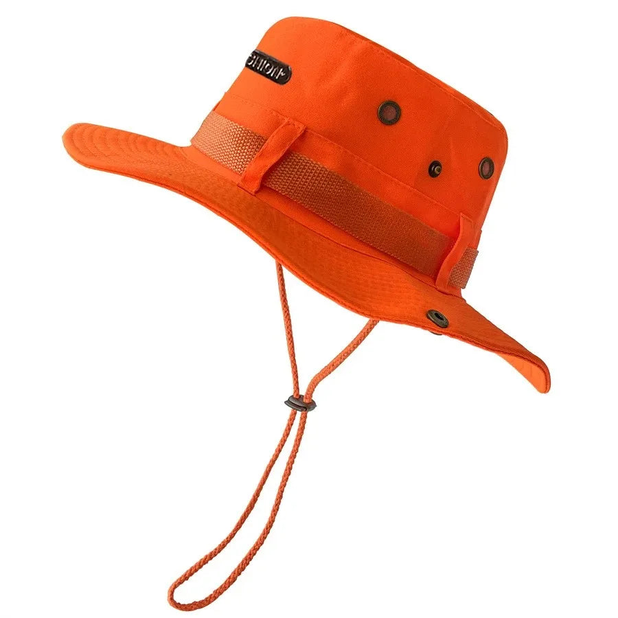 Men Summer Bucket Hat Panama Sunshade for Outdoor Activities