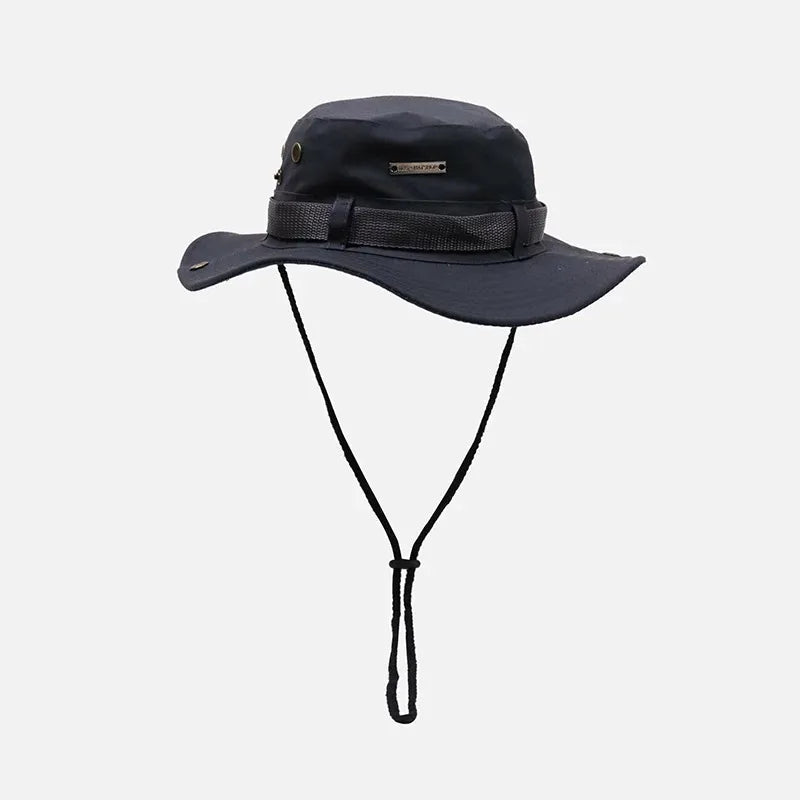 Men Summer Bucket Hat Panama Sunshade for Outdoor Activities