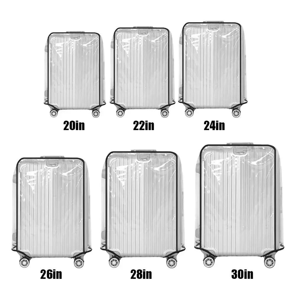 Transparent Thickened PVC Luggage Cover Waterproof Protector For Suitcases