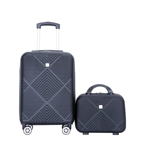 2 Piece ABS Hard side Luggage Set With Spinner Wheels