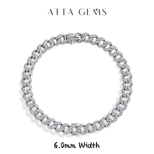 Cuba Chain Bracelet 925 Sterling Silver