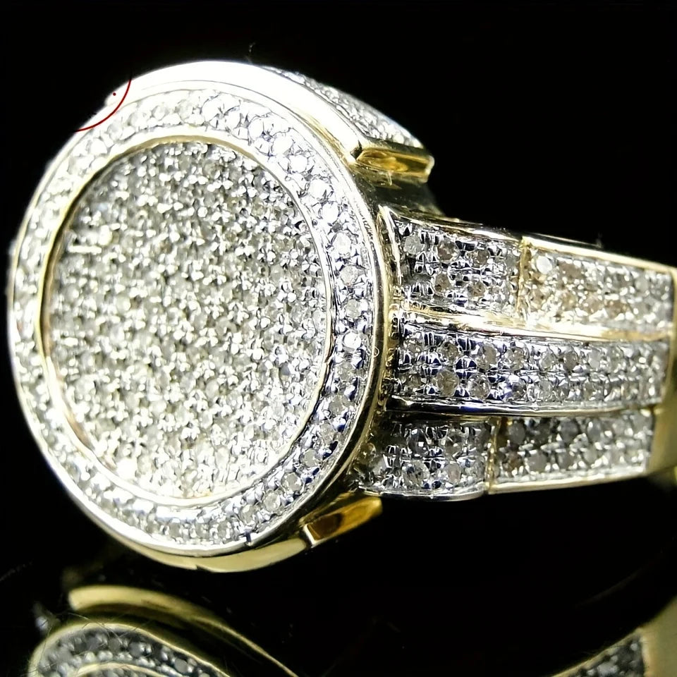 Round Pinky Ring 925 Sterling Plated