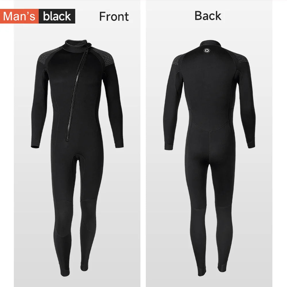 Neoprene Wetsuit For Men Women Front Zip