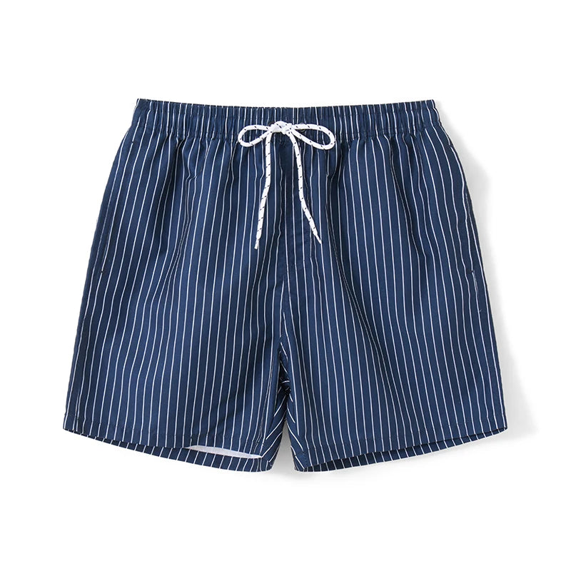 Mens Lightweight Quick Dry Swim Trunks With Mesh Lining Drawstring