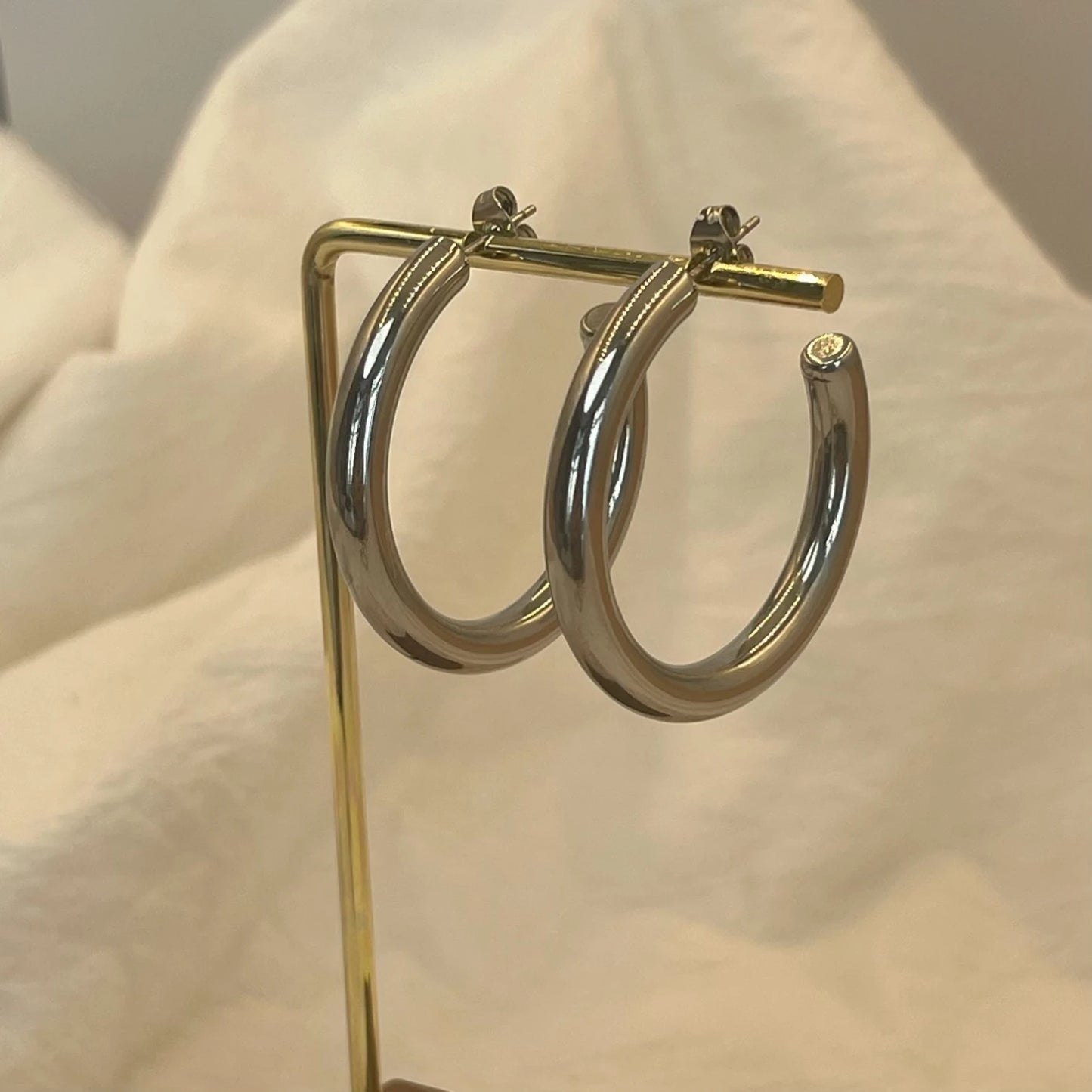 Stainless Steel Hoop Earrings For Women Fashion Trend