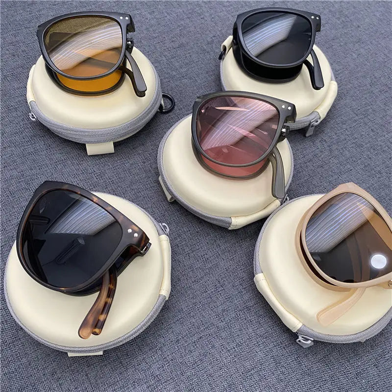 Folding Portable Ultralight Sunglasses UV400 Protection For Men And Women