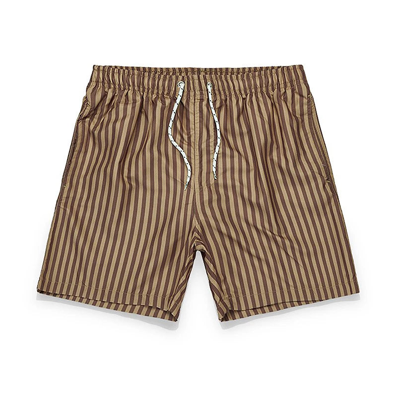 Mens Lightweight Quick Dry Swim Trunks With Mesh Lining Drawstring