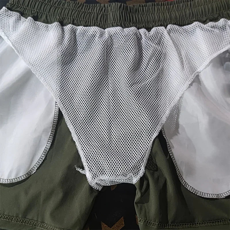Mens Snake Print Swim Shorts Beach Trunks Summer Swimwear
