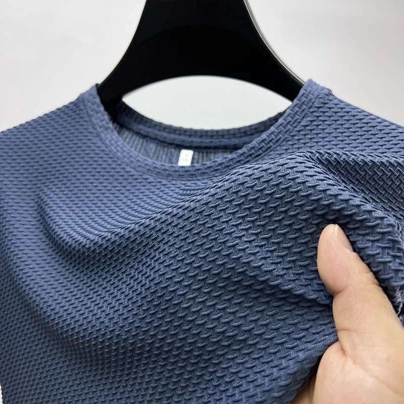 Men's Short Sleeve T Shirt Breathable Polyester