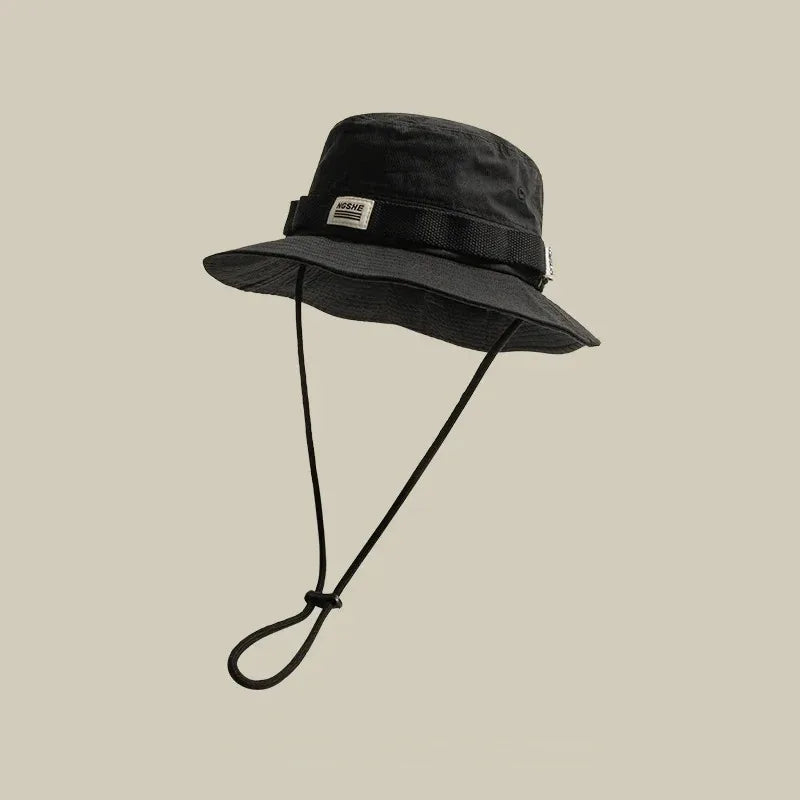 Men Summer Bucket Hat Panama Sunshade for Outdoor Activities