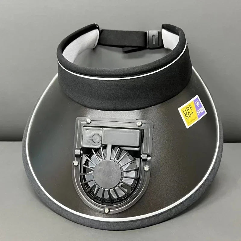 Cooling USB Charging Hat Fan For Sports Sun Visor Breathable