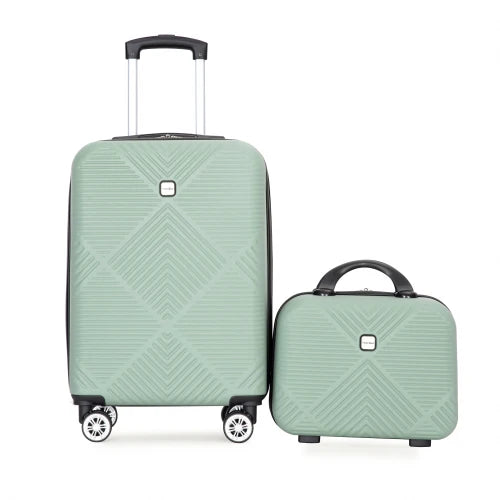 2 Piece ABS Hard side Luggage Set With Spinner Wheels