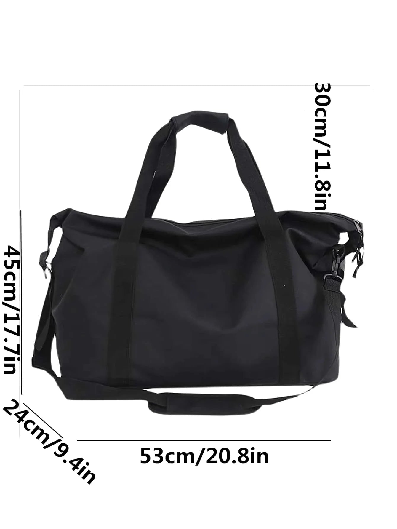 Handheld Travel Bag Large Capacity Nylon for Sports and Fitness Crossbody