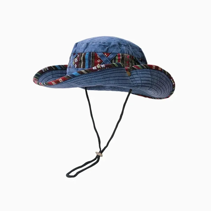 Men Summer Bucket Hat Panama Sunshade for Outdoor Activities