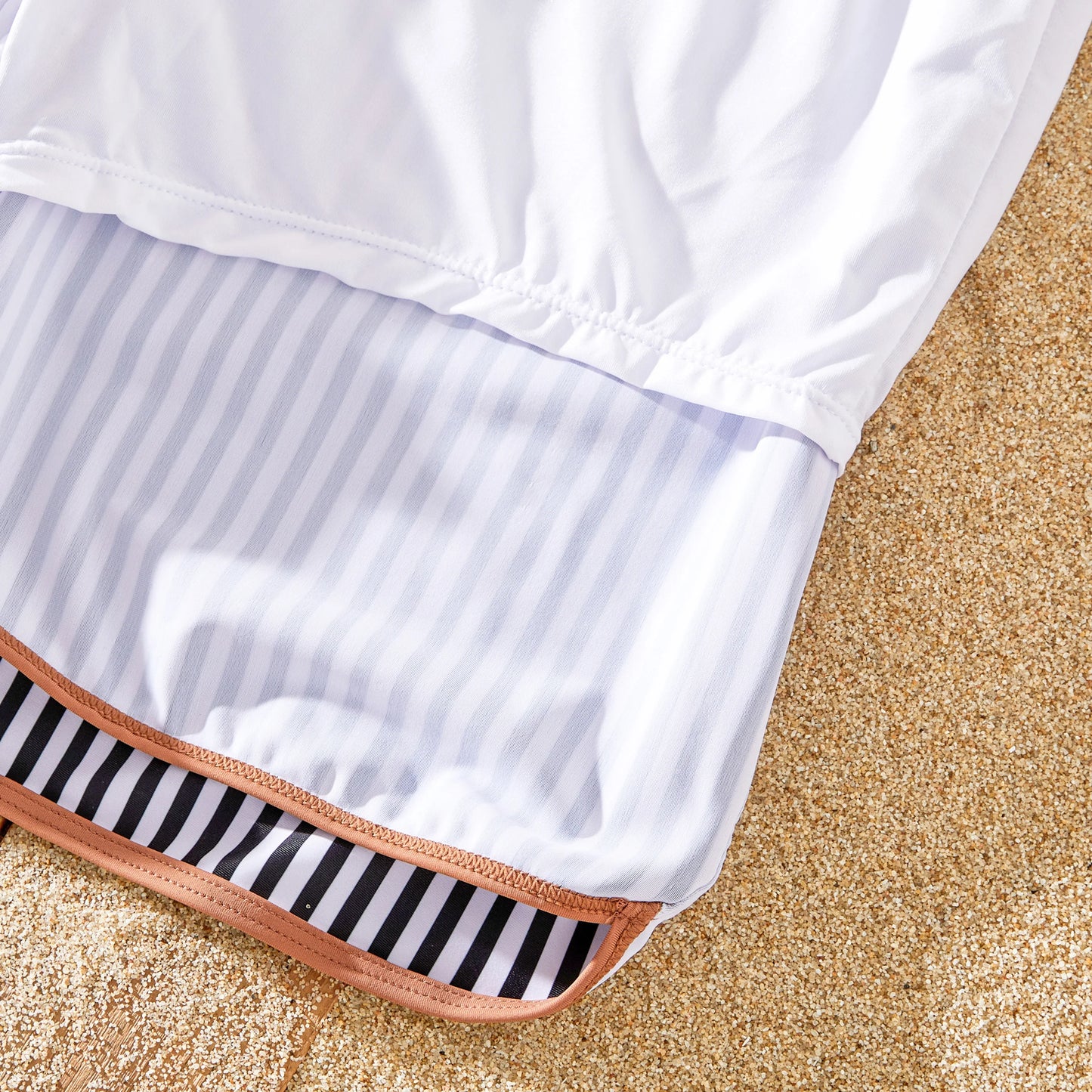 Men's Striped Swim Trunks