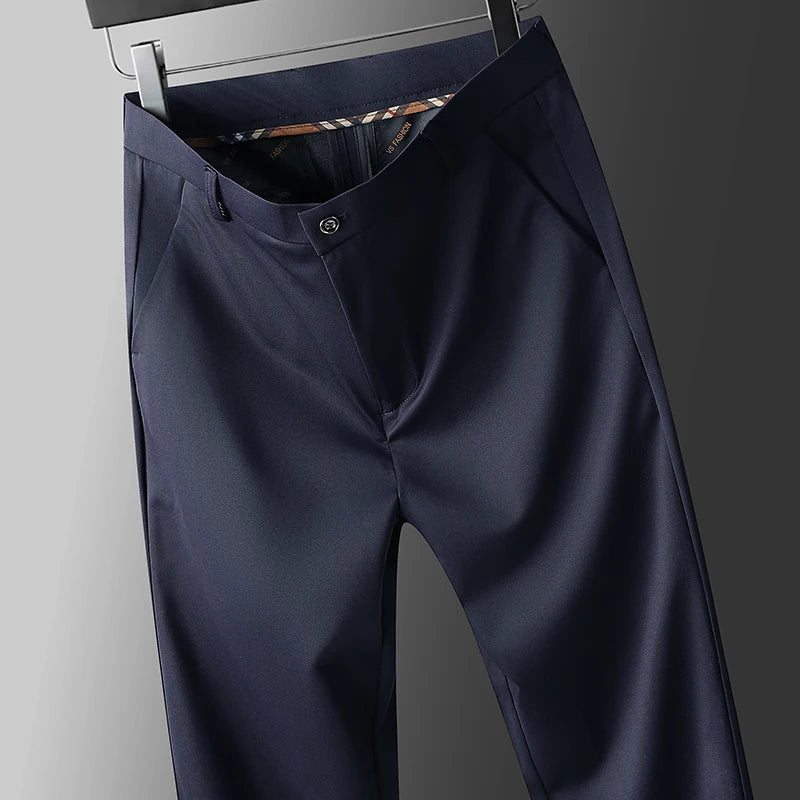 3 Piece Set Men's Four Way Stretch Business Casual Trousers