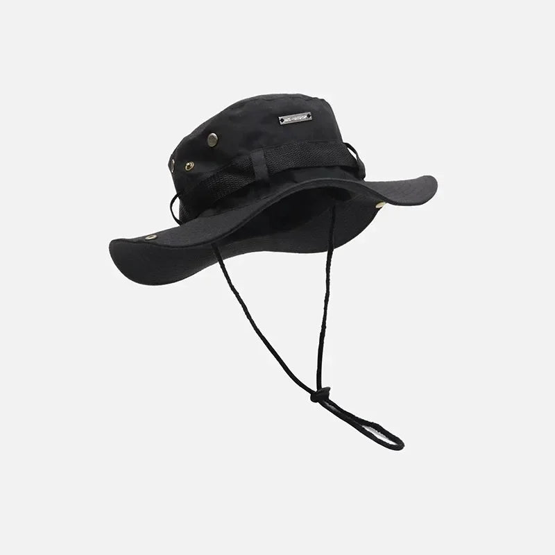 Men Summer Bucket Hat Panama Sunshade for Outdoor Activities