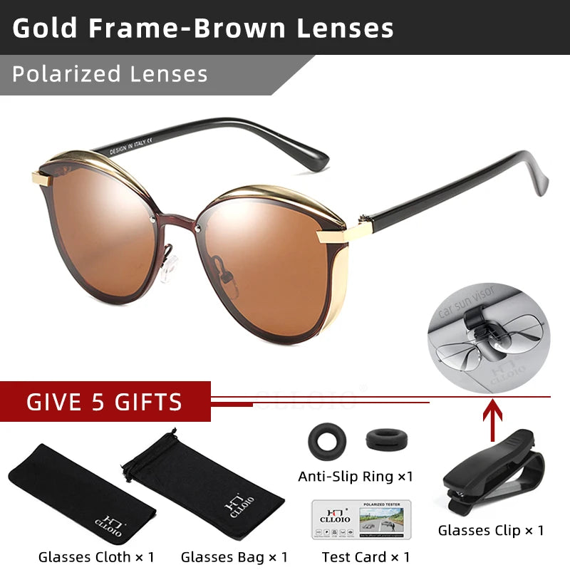 Women's Polarized Cat Eye Sunglasses Driving Shades