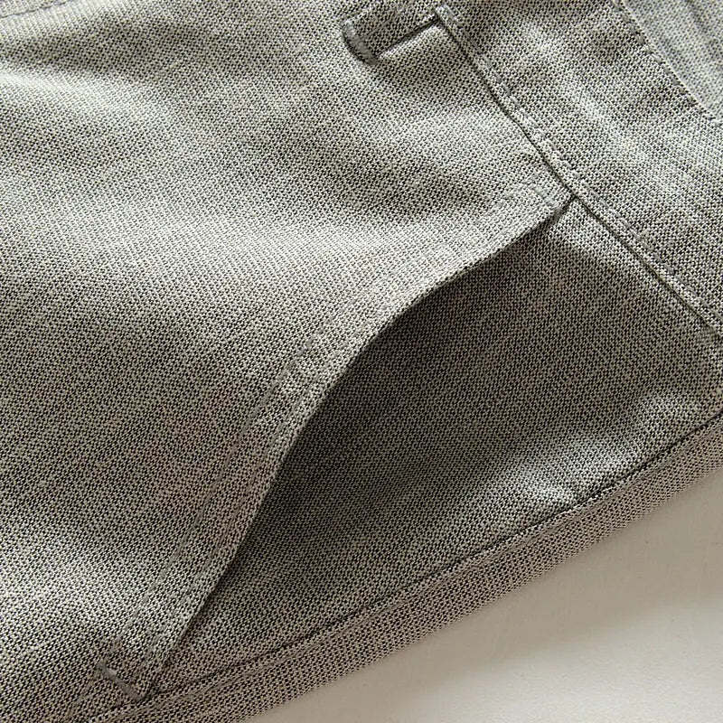 Casual Linen Pants for Men Summer Business Trousers