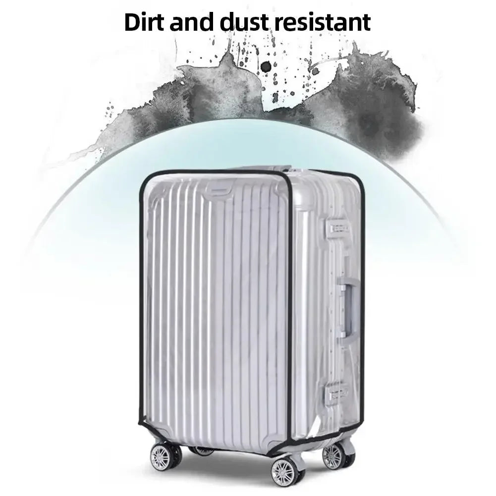 Transparent Thickened PVC Luggage Cover Waterproof Protector For Suitcases