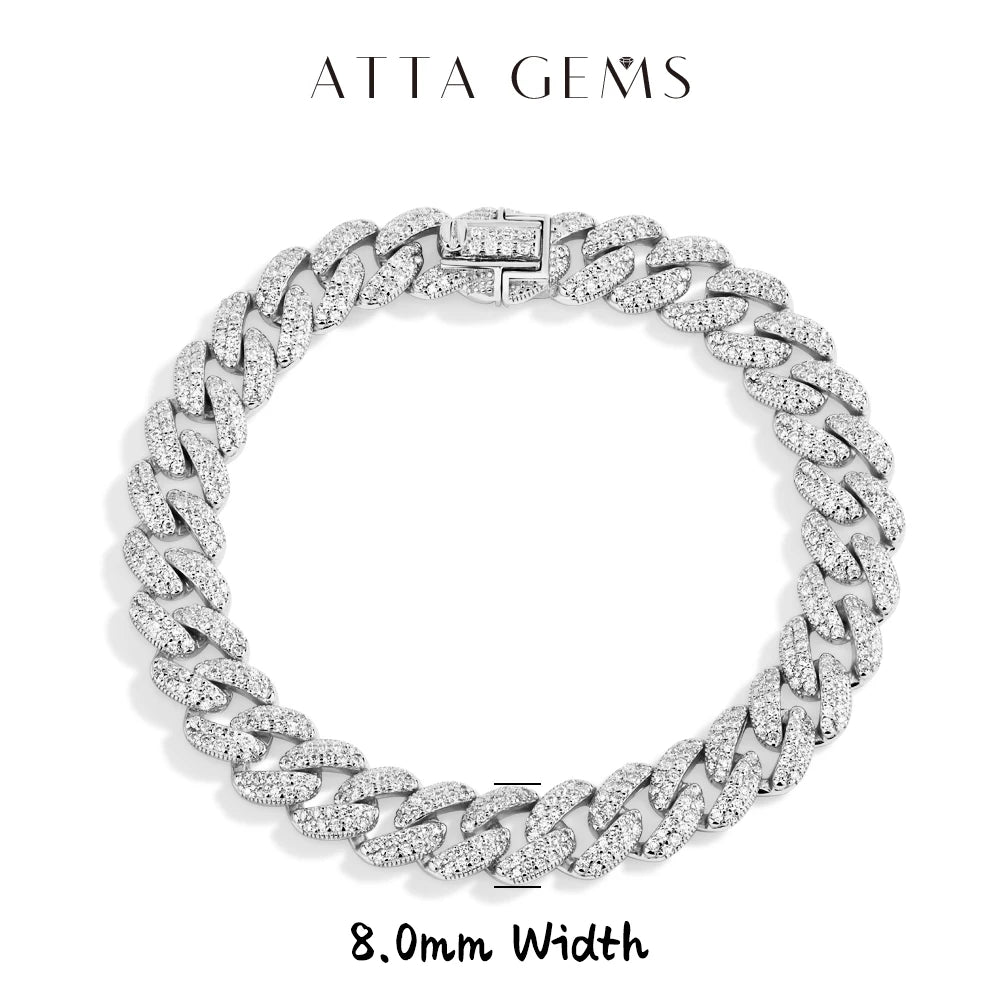 Cuba Chain Bracelet 925 Sterling Silver