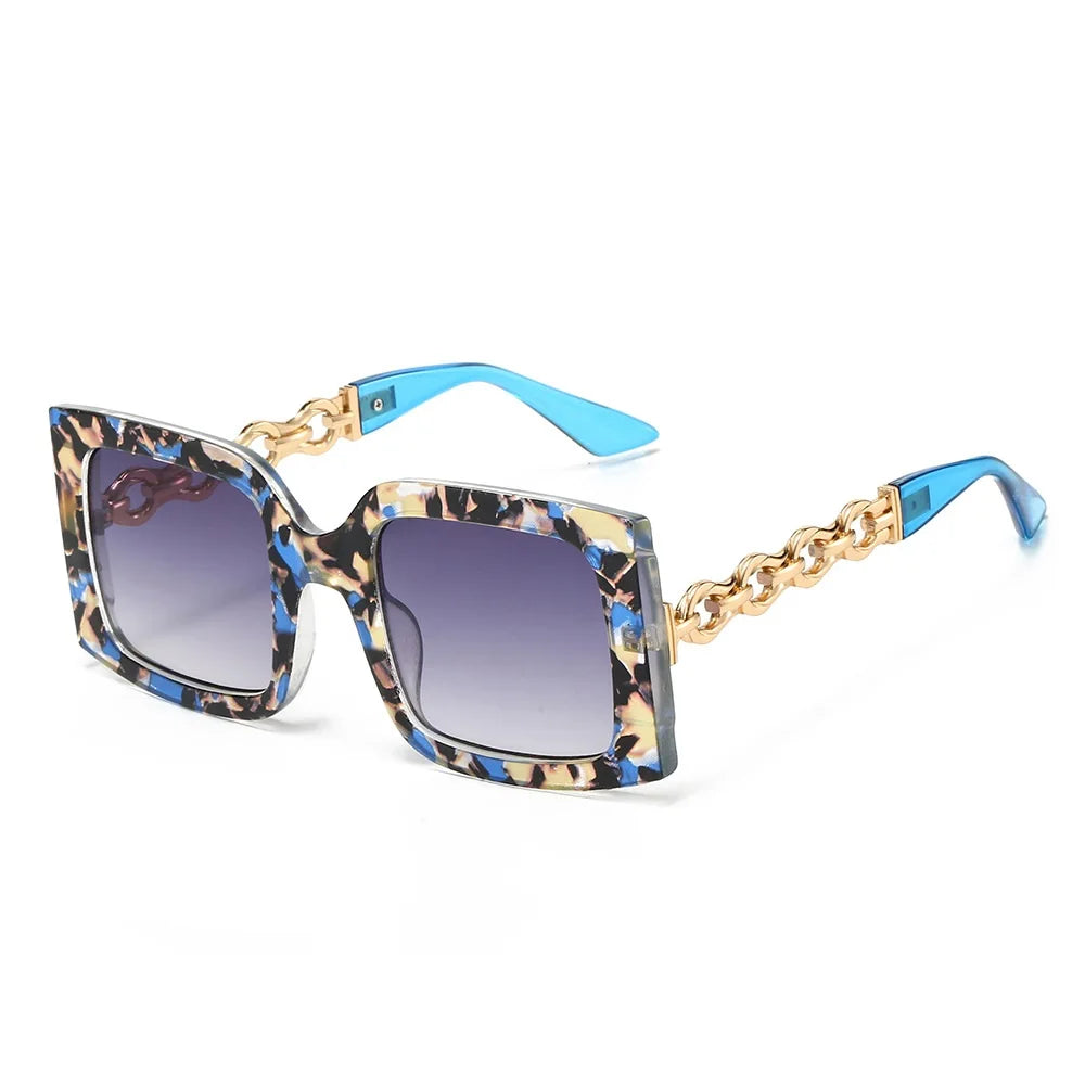 Square Sunglasses Women Gradient UV400