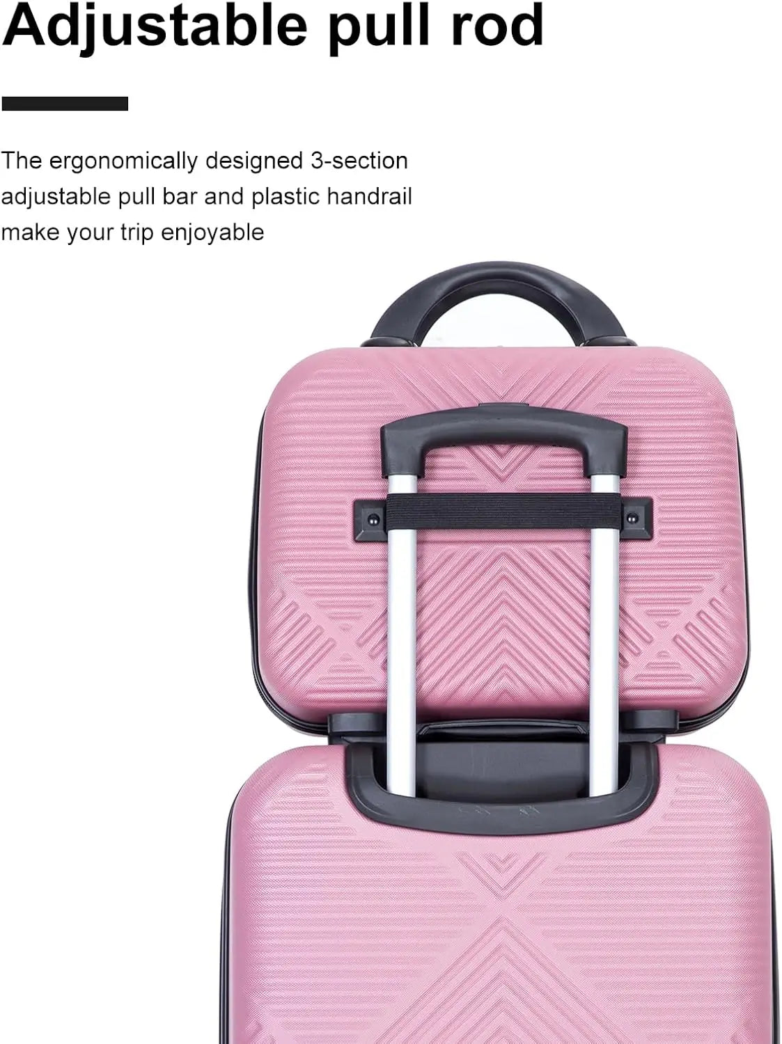 2 Piece ABS Hard side Luggage Set With Spinner Wheels