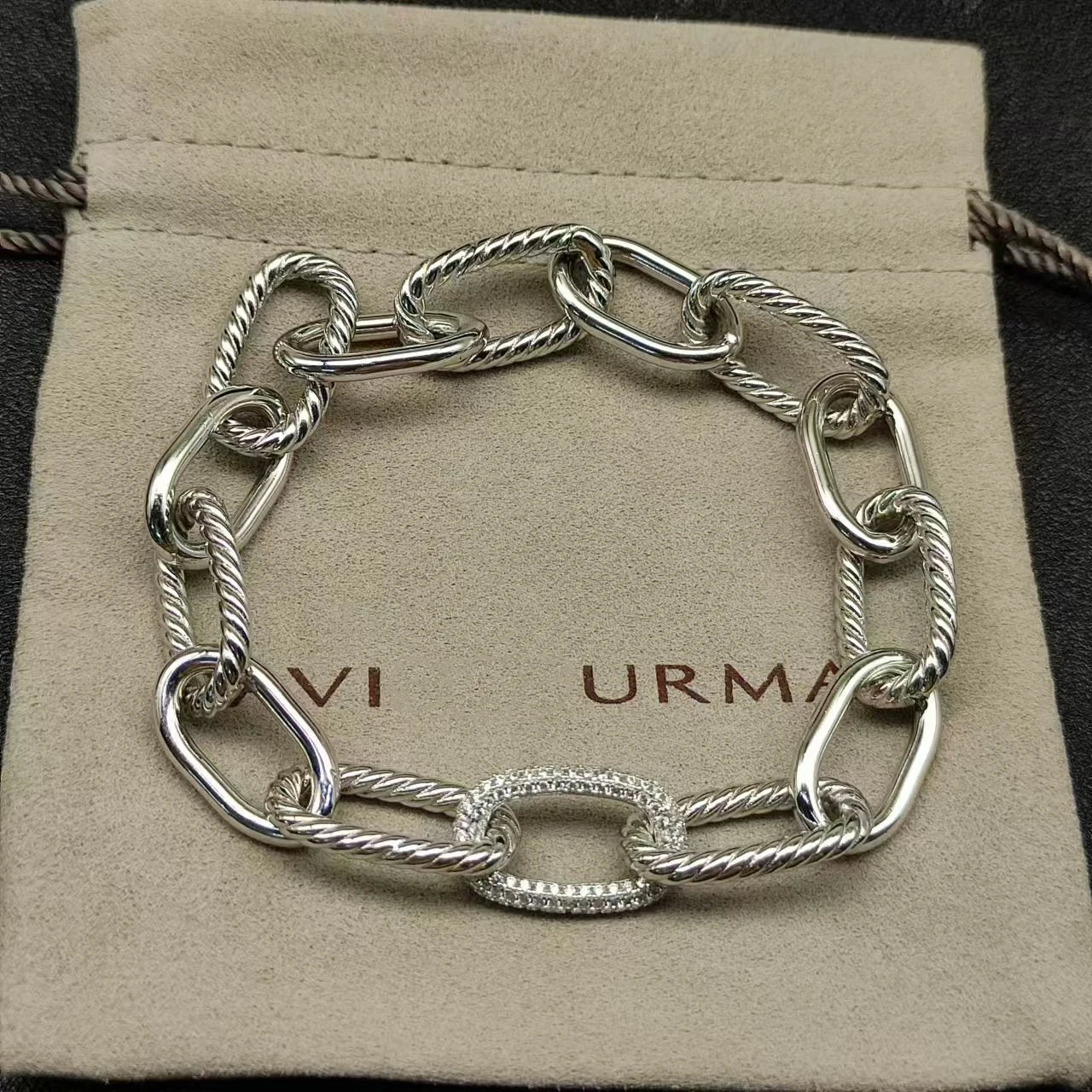 Multi Ring Two Tone Necklace Unisex Elegant