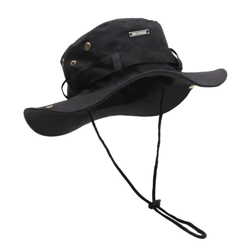 Men Summer Bucket Hat Panama Sunshade for Outdoor Activities