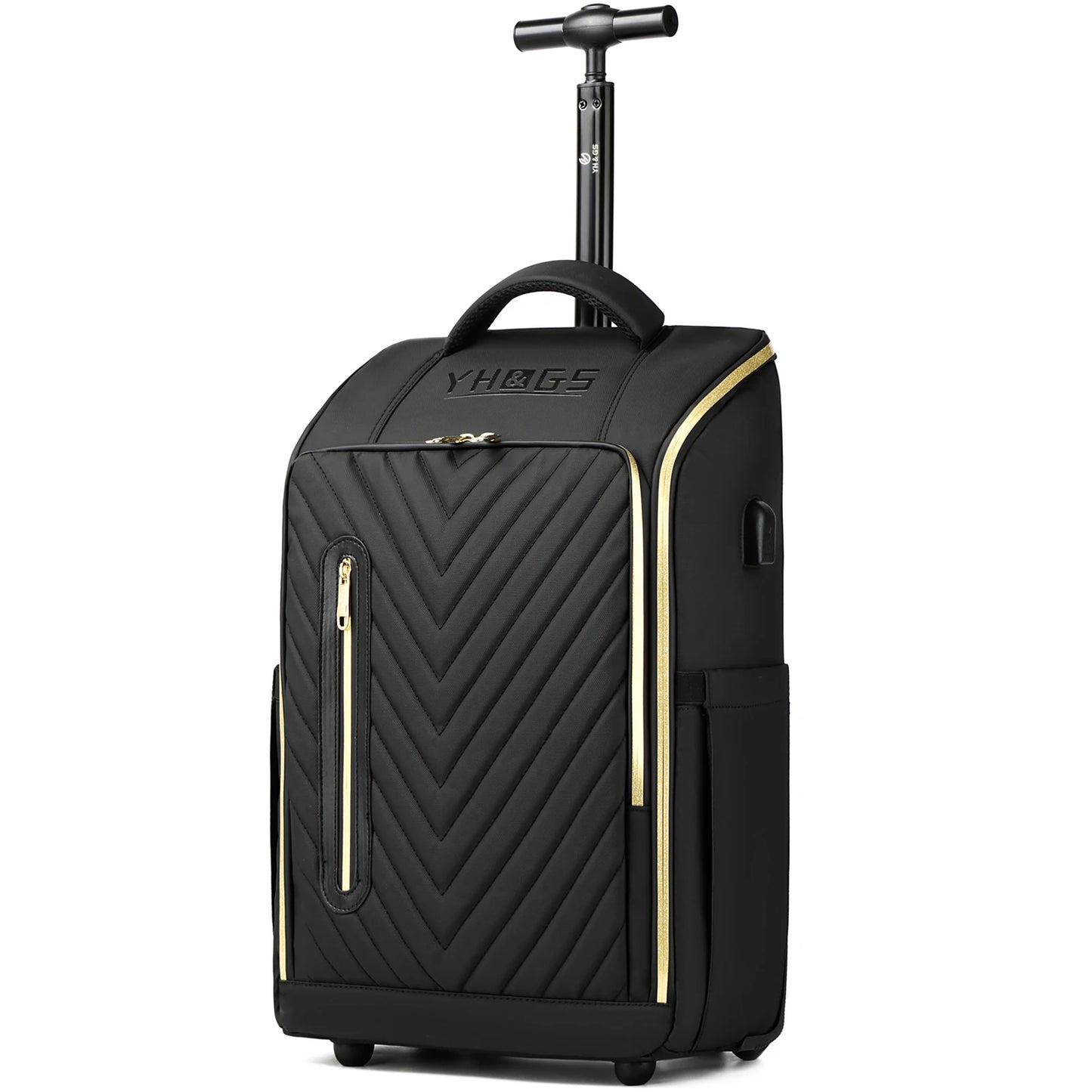 Rolling Backpack With USB Port For Laptop Gear
