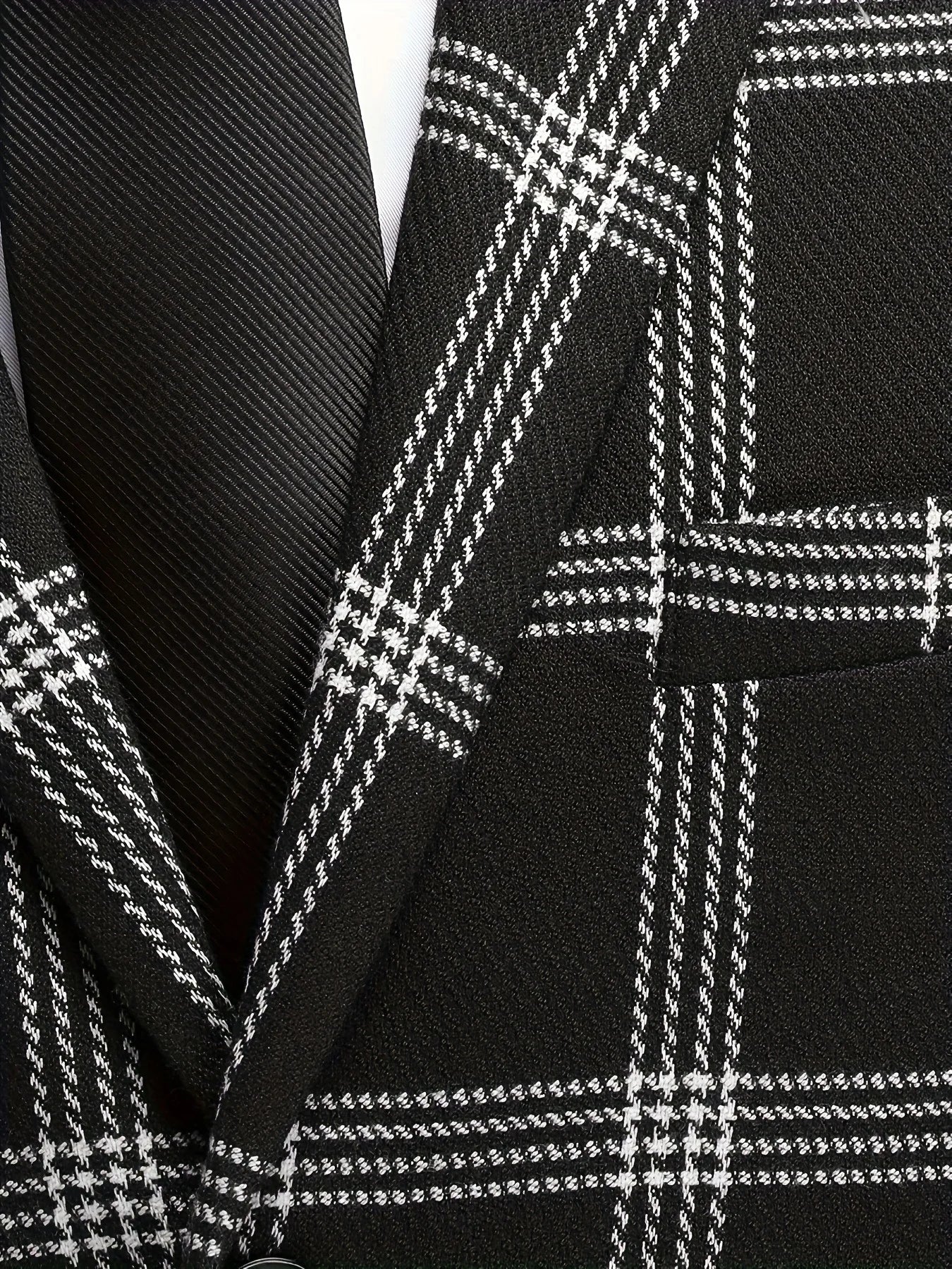 Men's Four Seasons Plaid Suit Two Piece Slim Fit