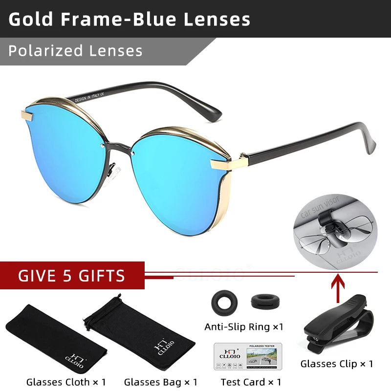 Women's Polarized Cat Eye Sunglasses Driving Shades