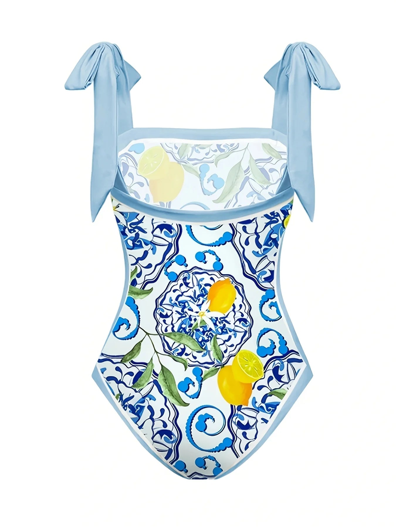 Geometric Pattern High Waist Bikini Set For Women Two Piece