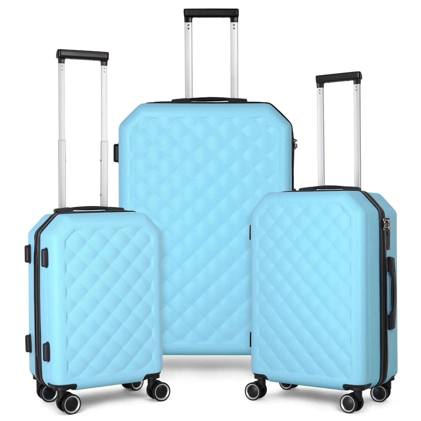 Soft side Spinner Luggage Set Travel Suitcases
