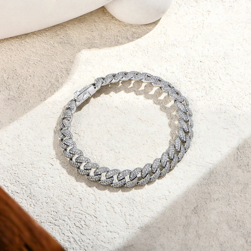 Cuba Chain Bracelet 925 Sterling Silver