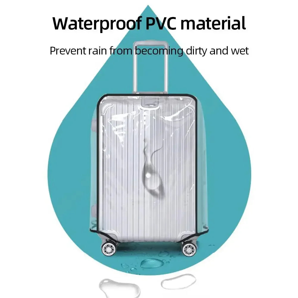 Transparent Thickened PVC Luggage Cover Waterproof Protector For Suitcases