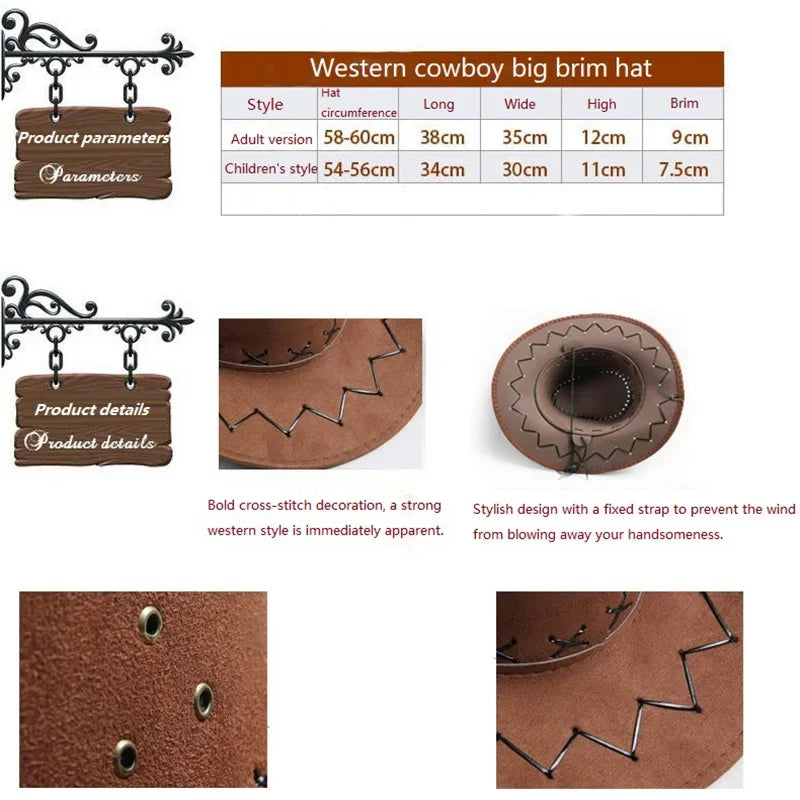Bride Cowboy Hat For Women Chapeau Cowgirl Western Hat