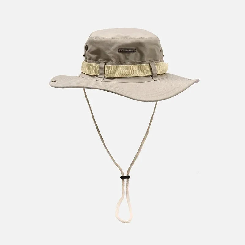 Men Summer Bucket Hat Panama Sunshade for Outdoor Activities