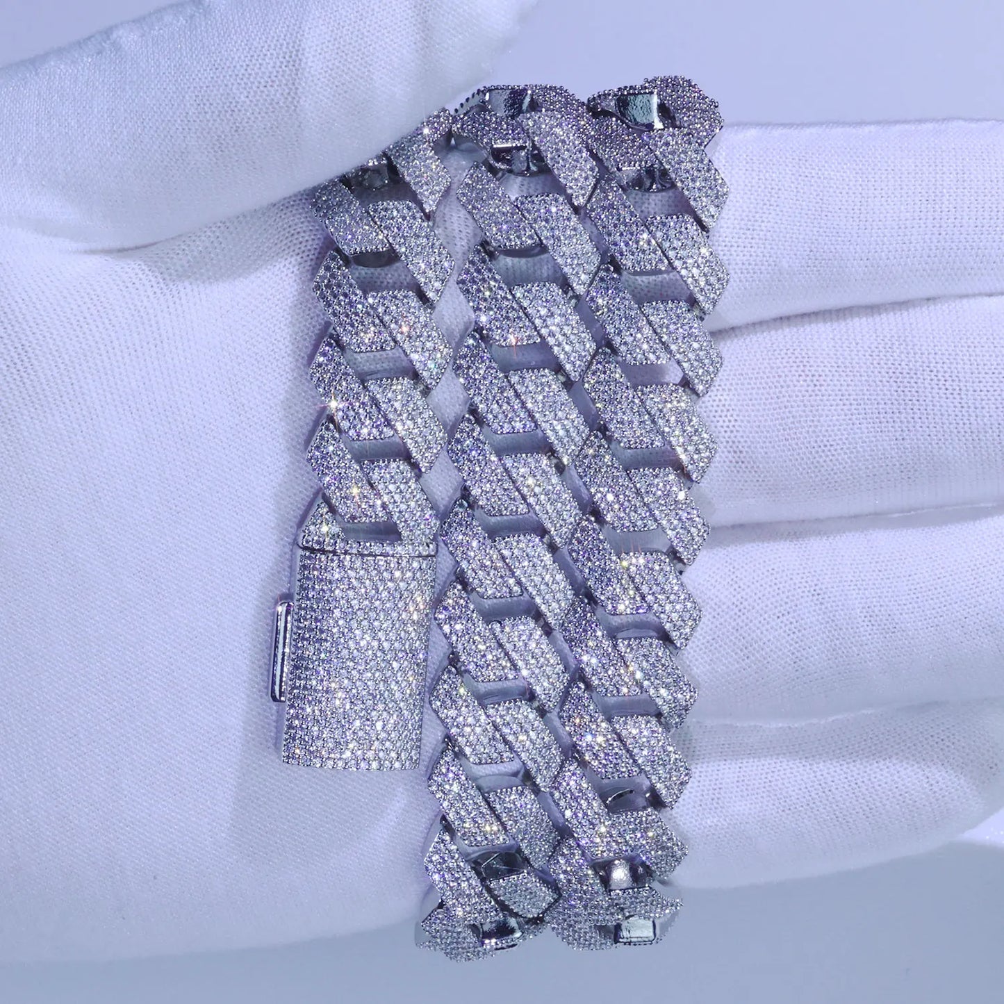 Cuban Chain Iced Out Necklace And Bracelet