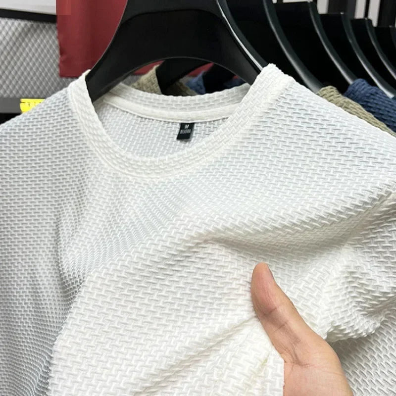 Men's Short Sleeve T Shirt Breathable Polyester